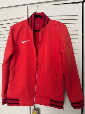NWT Nike Red Bomber Jacket Mens S
